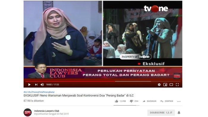 Puisi Munajat, Neno Warisman Jelaskan Pornografi sehingga Butuh Pemimpin yg Berpihak