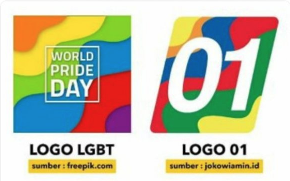 Logo TKN Jokowi - Maruf Amin Disebut Mirip Lambang LGBT