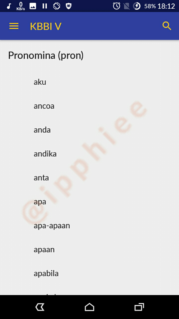 Pengalaman Ane sama KBBI V Resmi versi Android