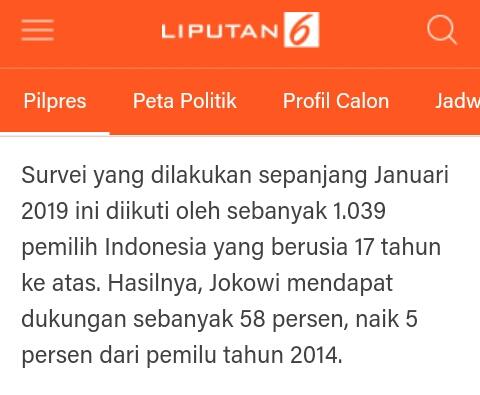 Lembaga Survei Australia Sebut Elektabilitas Jokowi Jauh Ungguli Prabowo