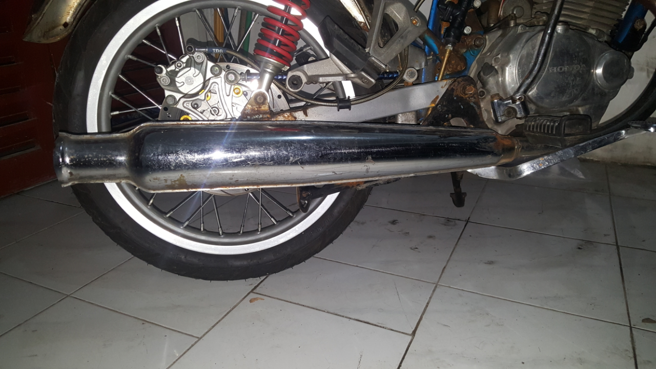 Costum Megapro 2005 menjadi Honda CB100 Classic