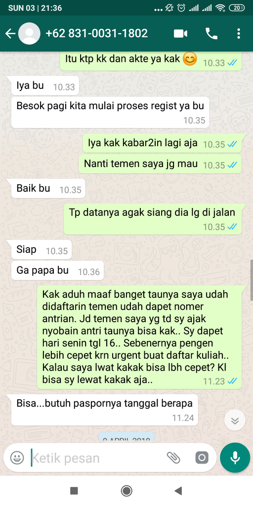 Hati hati dengan calo passport