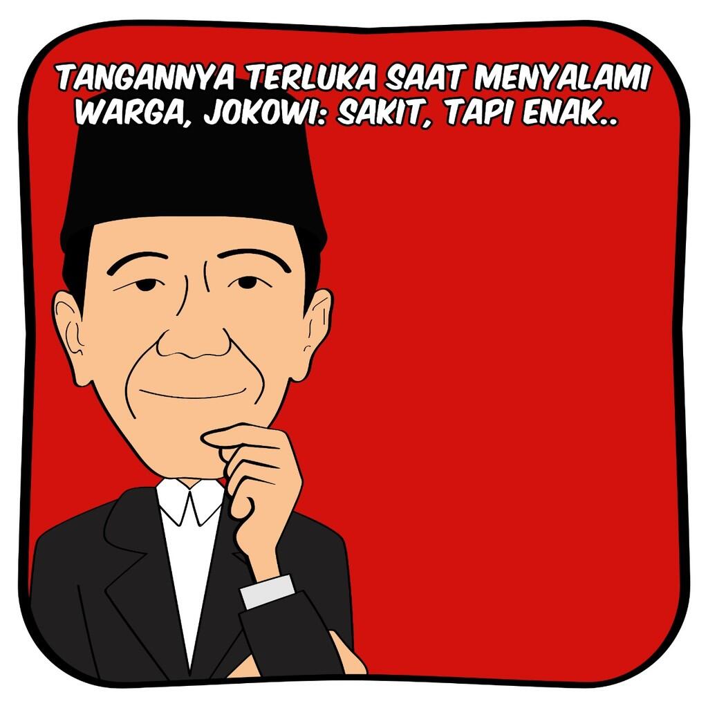 Terkena Cakaran Warga Saat Salaman Acara Jalan Sehat di Kendari, Jokowi Mengaku