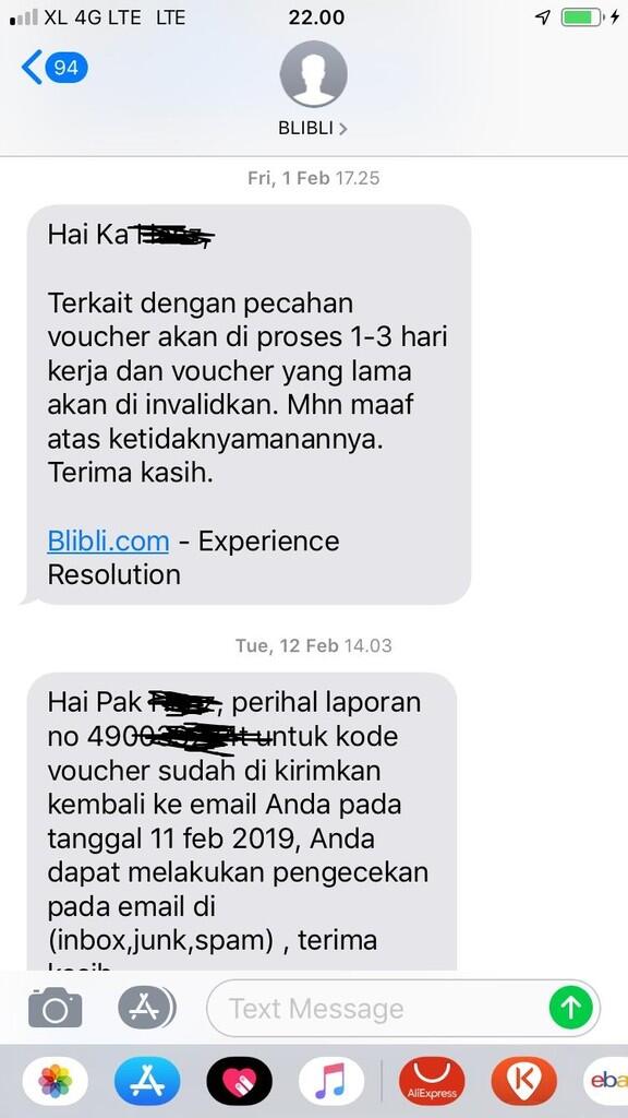 Kecewa pelayanan CS BLIBLI.COM voucher refund 12.499.000 diganti 10 juta saja ???