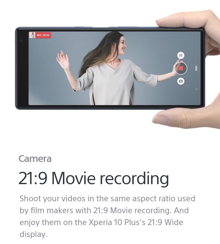 SONY XPERIA 10 and 10 PLUS. The Cinematic Phone that fits in your hand