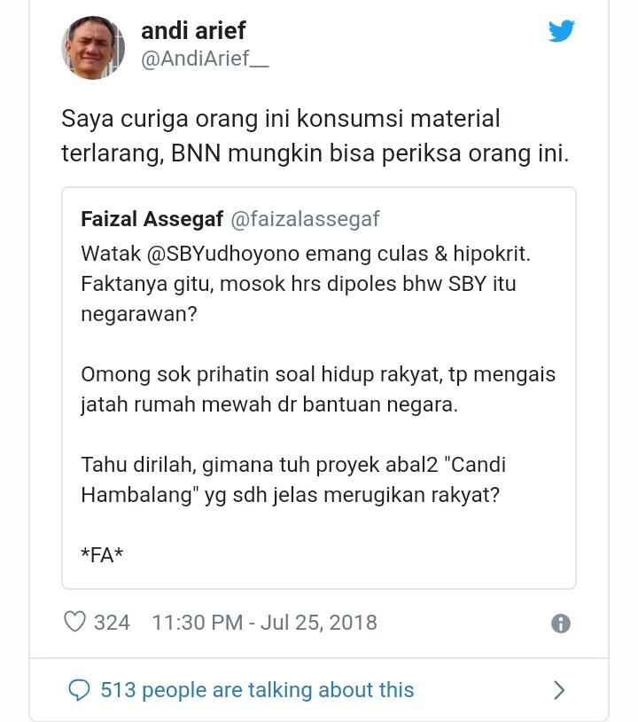 Di-Like Gibran Rakabuming, Tweet Andi Arief soal Narkoba Ramai Dibahas