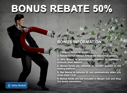 REBATE BONUS Maximize your profits with a 50% Rebate Bonus