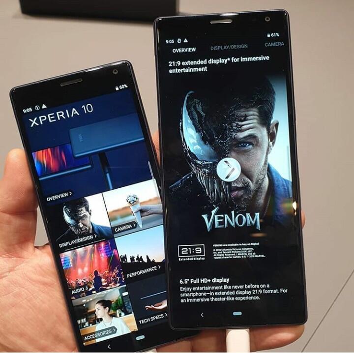 SONY XPERIA 10 and 10 PLUS. The Cinematic Phone that fits in your hand