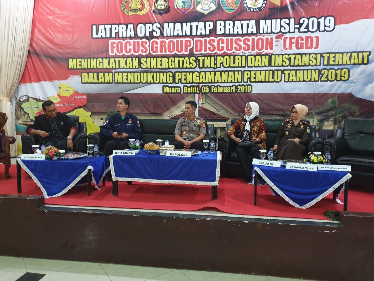 Polres Musi Rawas Laksanakan Latpra Ops Dengan FGD