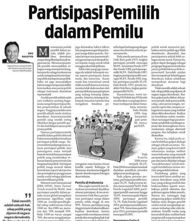 Antara Pemilu, Toleransi dan Sikap Menghargai