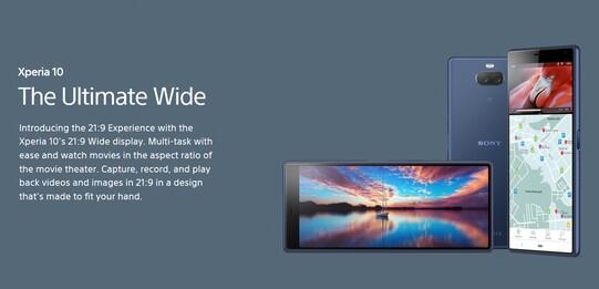 SONY XPERIA 10 and 10 PLUS. The Cinematic Phone that fits in your hand