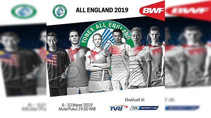 Jadwal Siaran Langsung All England Open 2019 Live TVRI, Mulai Besok!