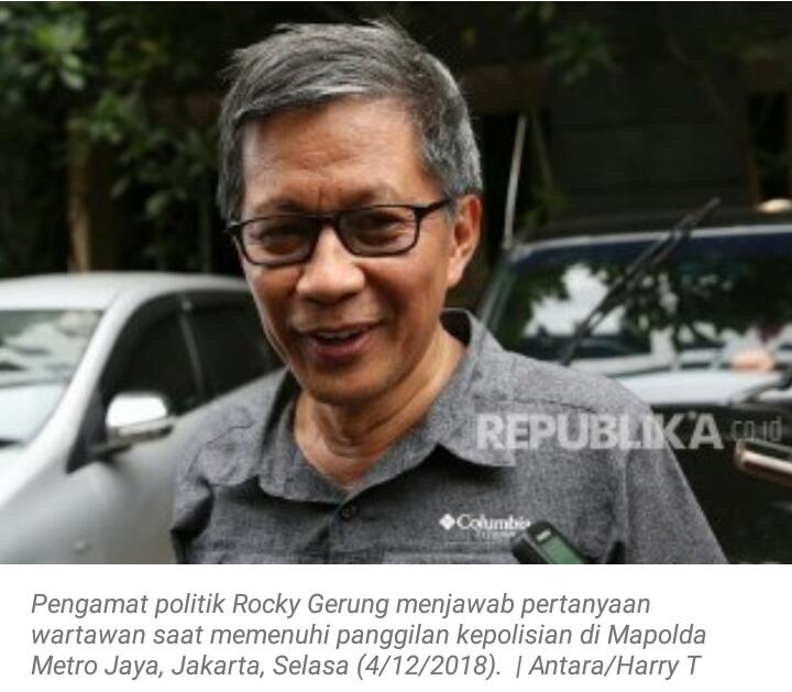 Rocky Gerung 'Malas' Tanggapi Pelapor Dirinya