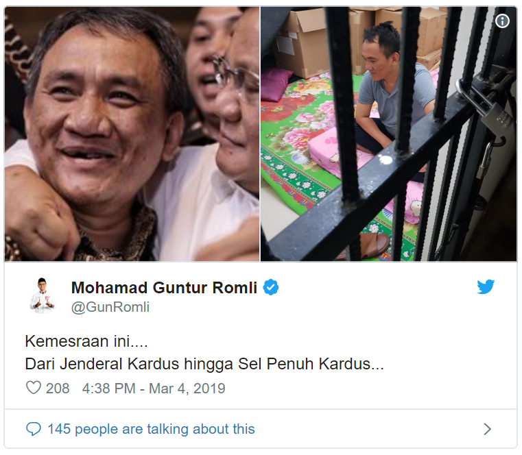 PSI Serang Andi Arief yang Ditangkap Gegara Narkoba