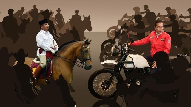 LSI Denny JA: Jokowi-Ma'ruf 58,7%, Prabowo-Sandi 30,9%