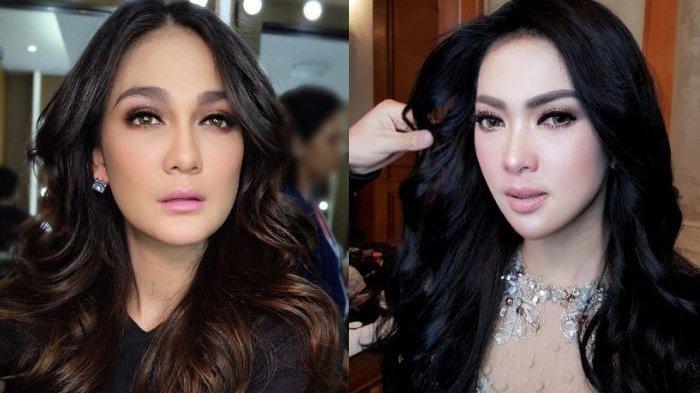 Persamaan Gaya Syahrini dan Luna Maya Saat Menggendong Bayi Curi Perhatian