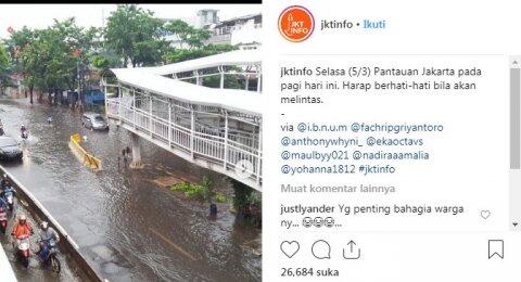 Jakarta Banjir, Warganet Bandingkan Ketegasan Anies Baswedan dengan Ahok