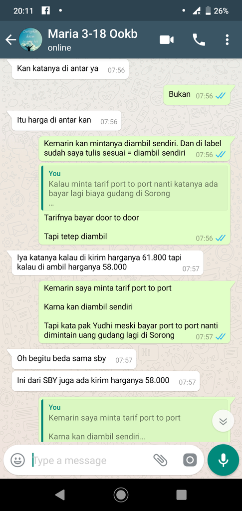 Barang Rusak di SN CARGO, Tapi pihak SN CARGO main lempar-lemparan