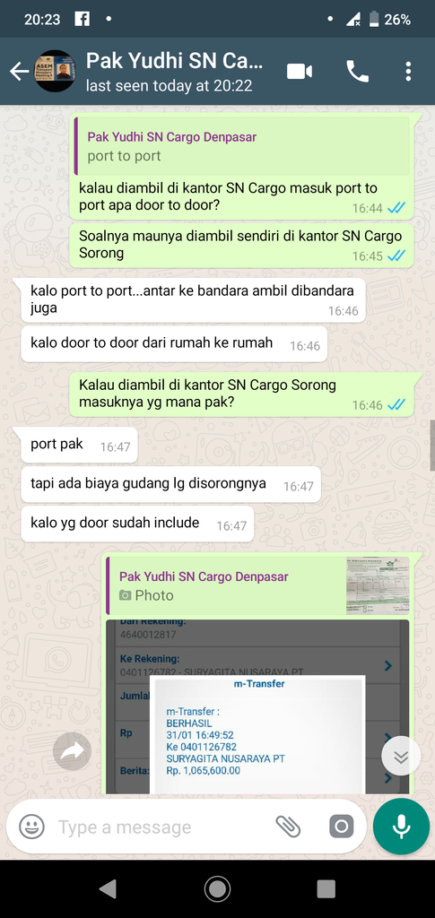 Barang Rusak di SN CARGO, Tapi pihak SN CARGO main lempar-lemparan