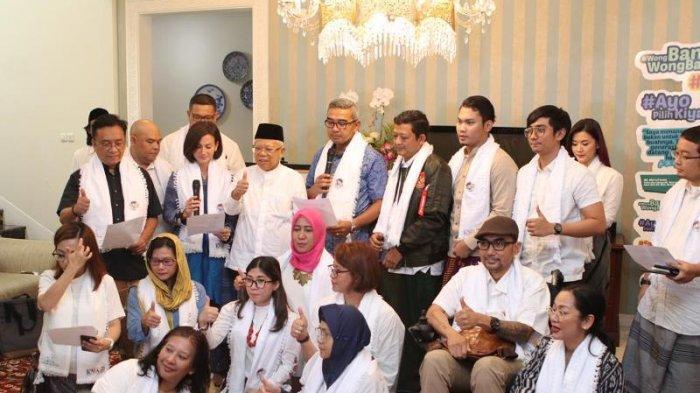 Kiai Ma'ruf Amin Kalungi Sorban Selebritis MilenIal