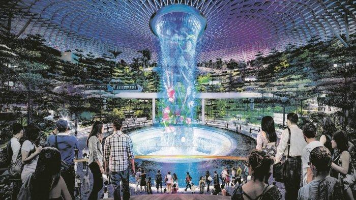 Air Terjun Indoor Terbesar di Dunia 'Jewel Changi Airport' akan Dibuka Bulan Depan