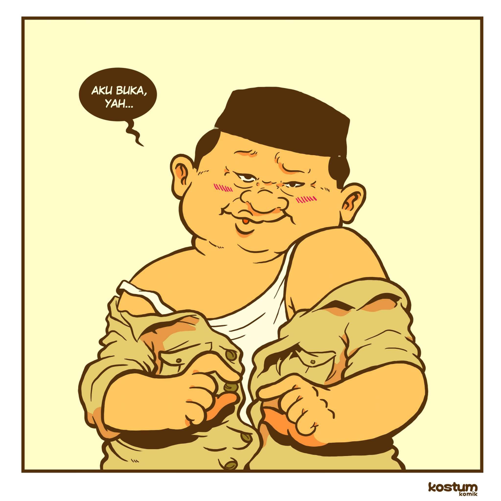 TKN Jokowi Merasa Untung Prabowo Buka Baju Sapa Pendukung