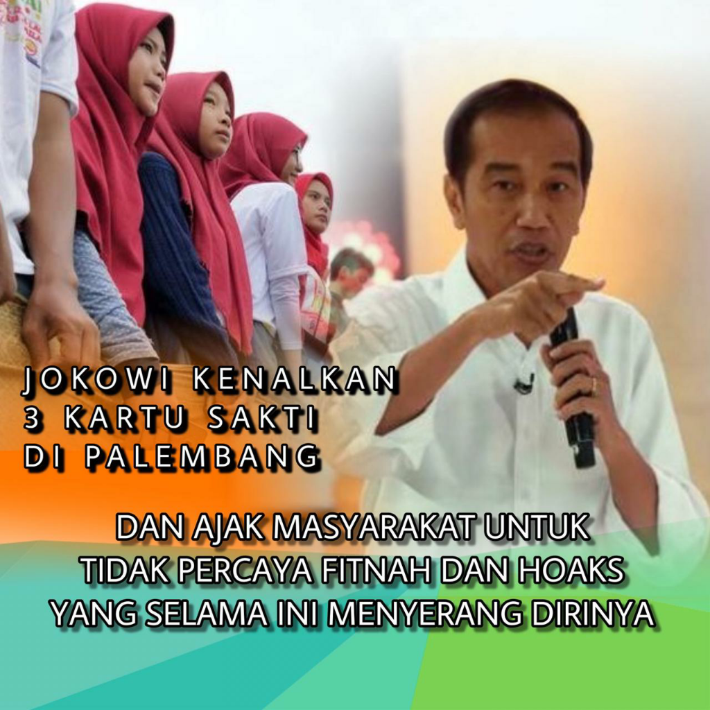 Kunjungan ke Palembang, Jokowi Kampanyekan 3 Kartu Sakti Baru