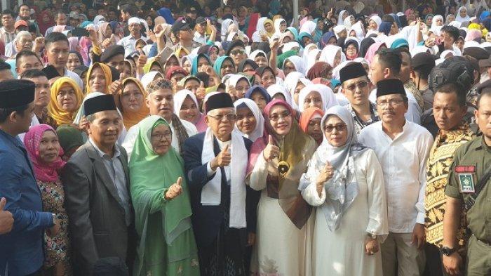 Ma'ruf Amin Janji Perbaiki Jalan di Lintas Sumut