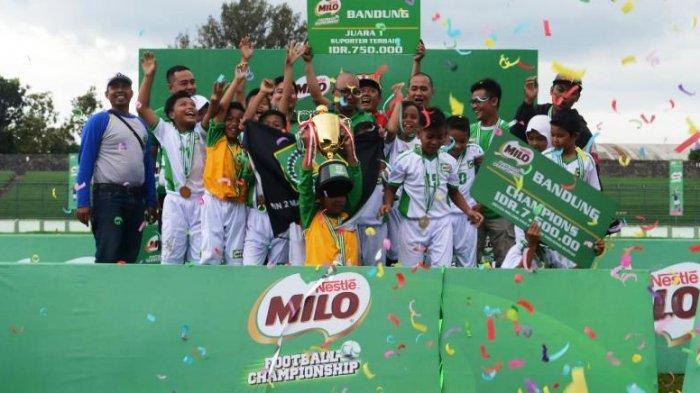 SDN 020584 Binjai dan MIN 2 Margasari Bandung Juarai MILO Football Championship 2019
