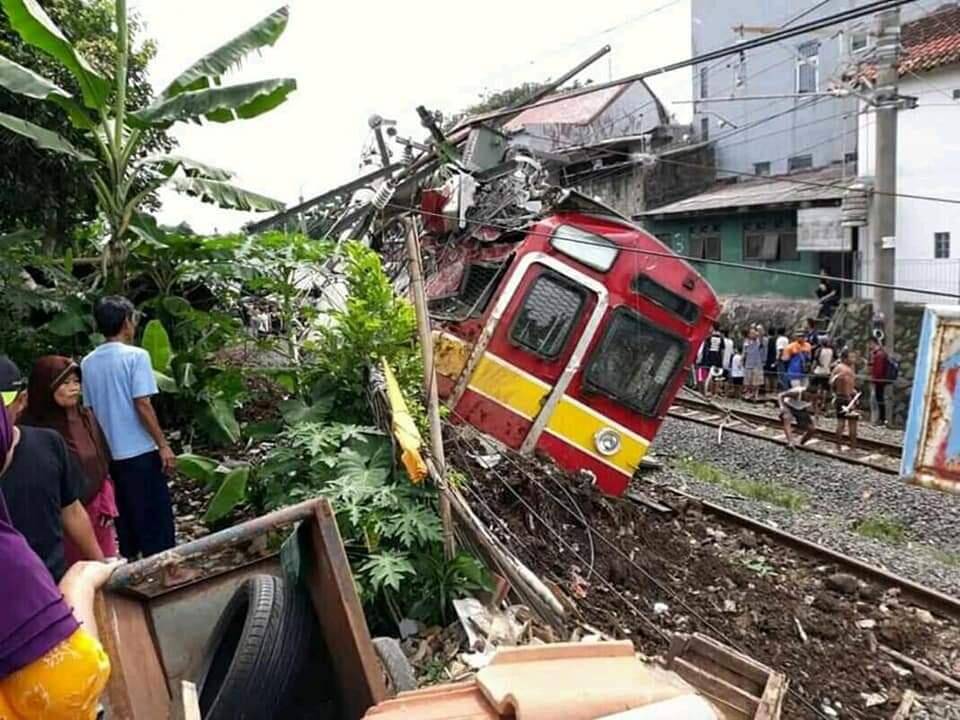 Breaking News,Commuter Line anjlok dibogor