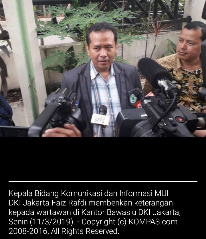 MUI DKI: Munajat 212 Bukan Tanggung Jawab Kami