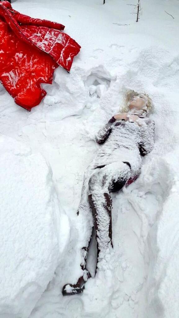 Russian Woman Frozen to Death