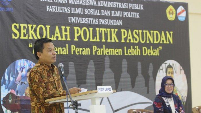 Sekolah Politik Pasundan, Ma&rsquo;ruf Cahyono Bahas Peran Parlemen ke Generasi Milenial