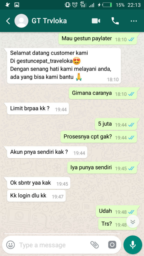 Penipuan Gestun Paylater Oleh 081537557985 Dan 085837893338 HATI-HATI