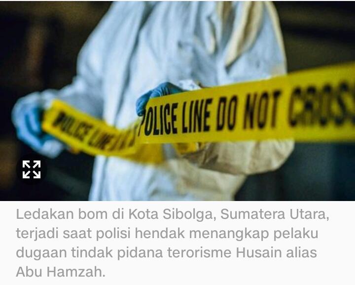 Ledakan Bom di Sibolga Terjadi Saat Polisi Tangkap Abu Hamzah