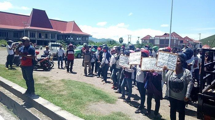 Perekrutan Tenaga Harian Lepas Diduga Tidak Transparan, FPPN Demo Pemkab Nagekeo