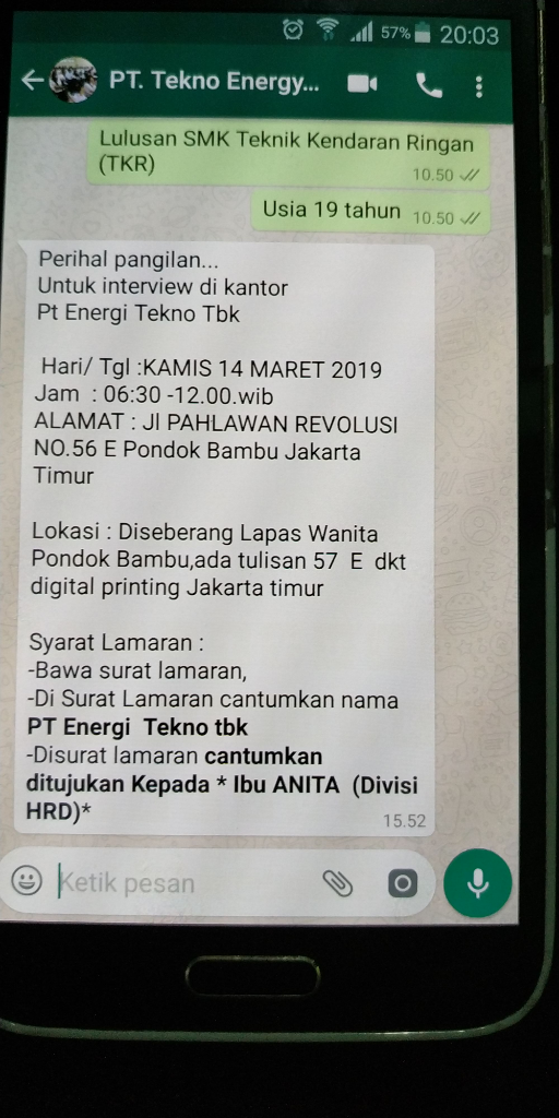 Bener Gak Ini Gan Lowonganya Butuh Pencerahanya