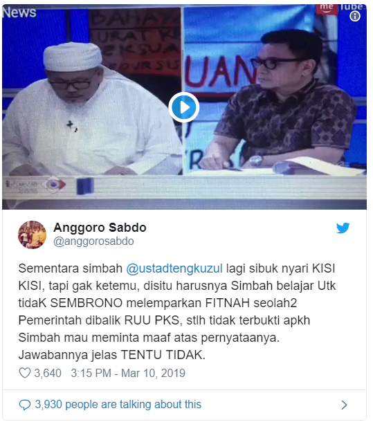 Guntur Romli: MUI Harusnya Pecat Tengku Zulkarnain