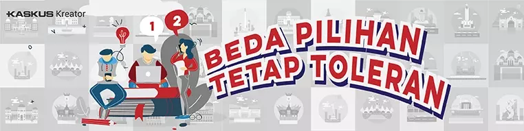 Meskipun berbeda pilihan, Yuk Hindari perpecahan! Yuk Jadi orang toleran!
