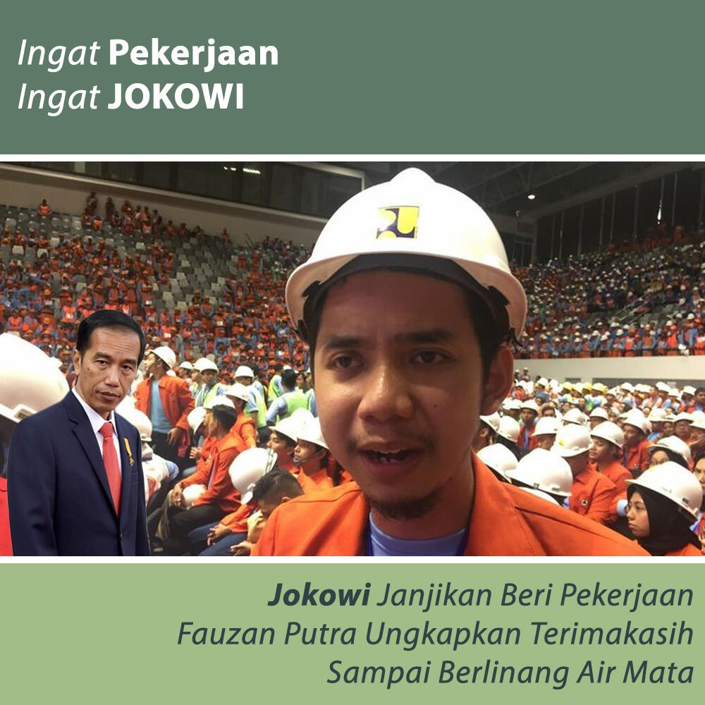 Rasa Bahagia Fauzan Dapat Pekerjaan Langsung dari Presiden Jokowi