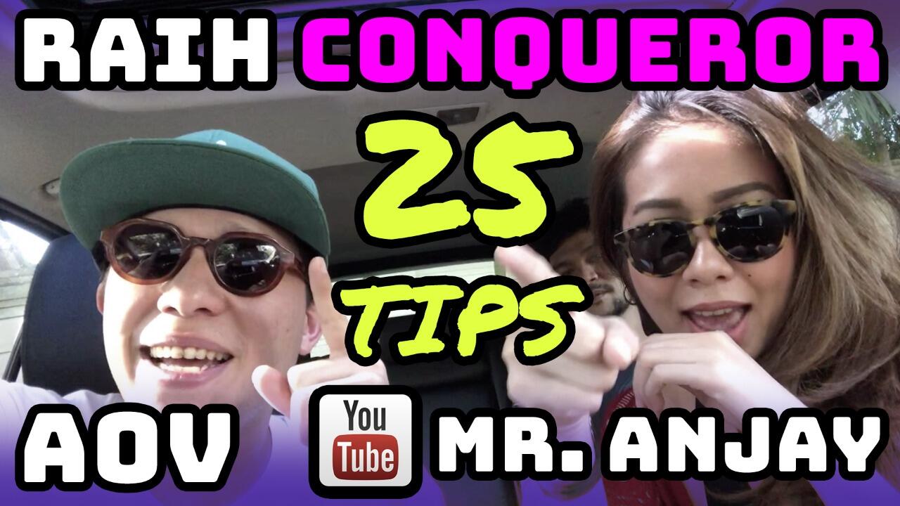 [YOUTUBE] AOV INDONESIA&bull;25 Tips Capai Rank CONQUEROR&bull;Solo Rank?Ga masalah! 