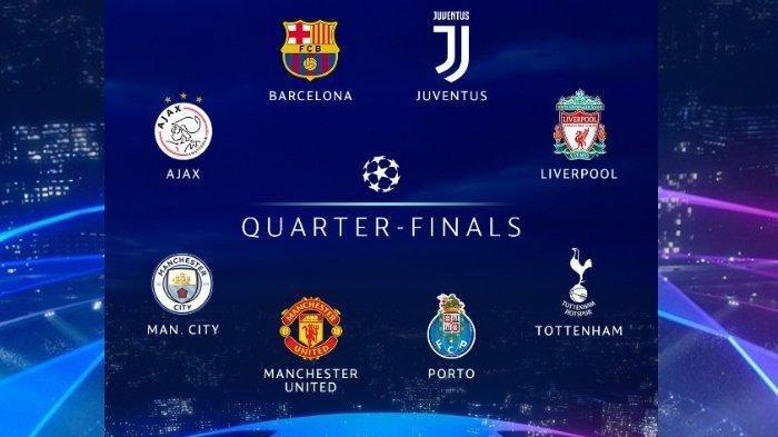 Live Streaming Hasil Drawing Perempat Final Liga Champions Jumat 15 Maret 2019 Petang
