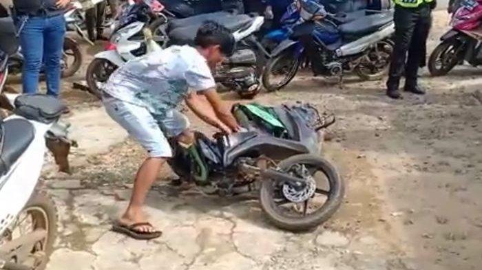 Unboxing Motor Jilid Dua, Pria Kaltara Mengamuk dan Merusak Honda BeAT