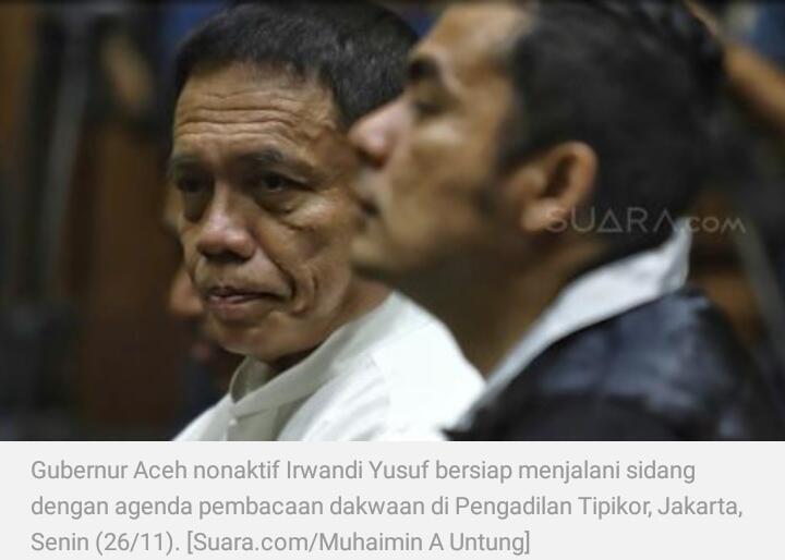 Gembar-gembor Mahzab Hanafi, Mantan Gubernur Aceh Malah Terjerat Kasus Suap