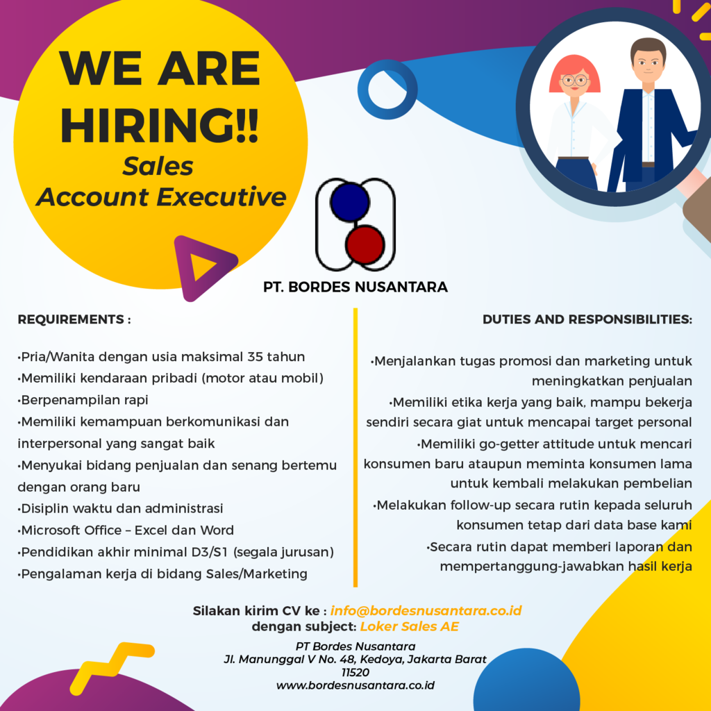 Lowongan Sales Account Executive