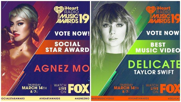 Breaking News! Agnez Mo Memenangi iHeart Radio Music Awards 2019 Kategori Social Star