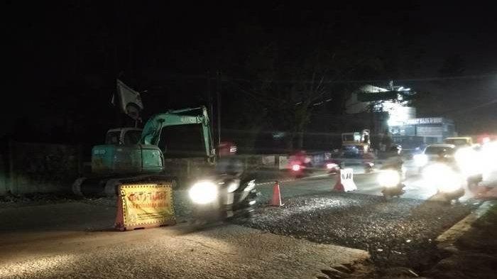 Pasca Ambles, Jalan Raya Puspiptek Tangsel Kini Bisa Dilewati