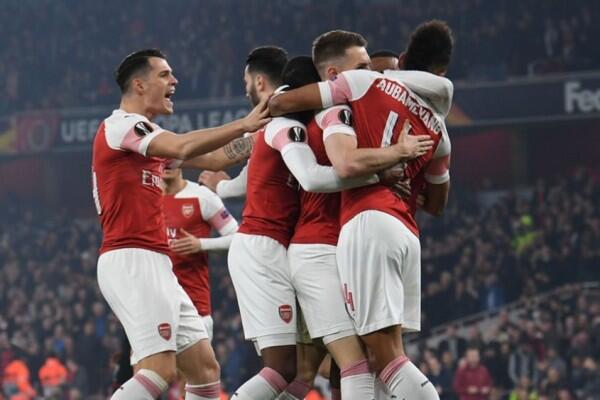 Sukses Comeback, Arsenal Jejakan Kaki di Perempat Final Liga Eropa