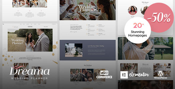 Dreama - Engagement & Wedding Planner WordPress Theme