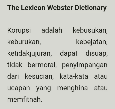 Ingat Mati, Wahai Kau Koruptor
